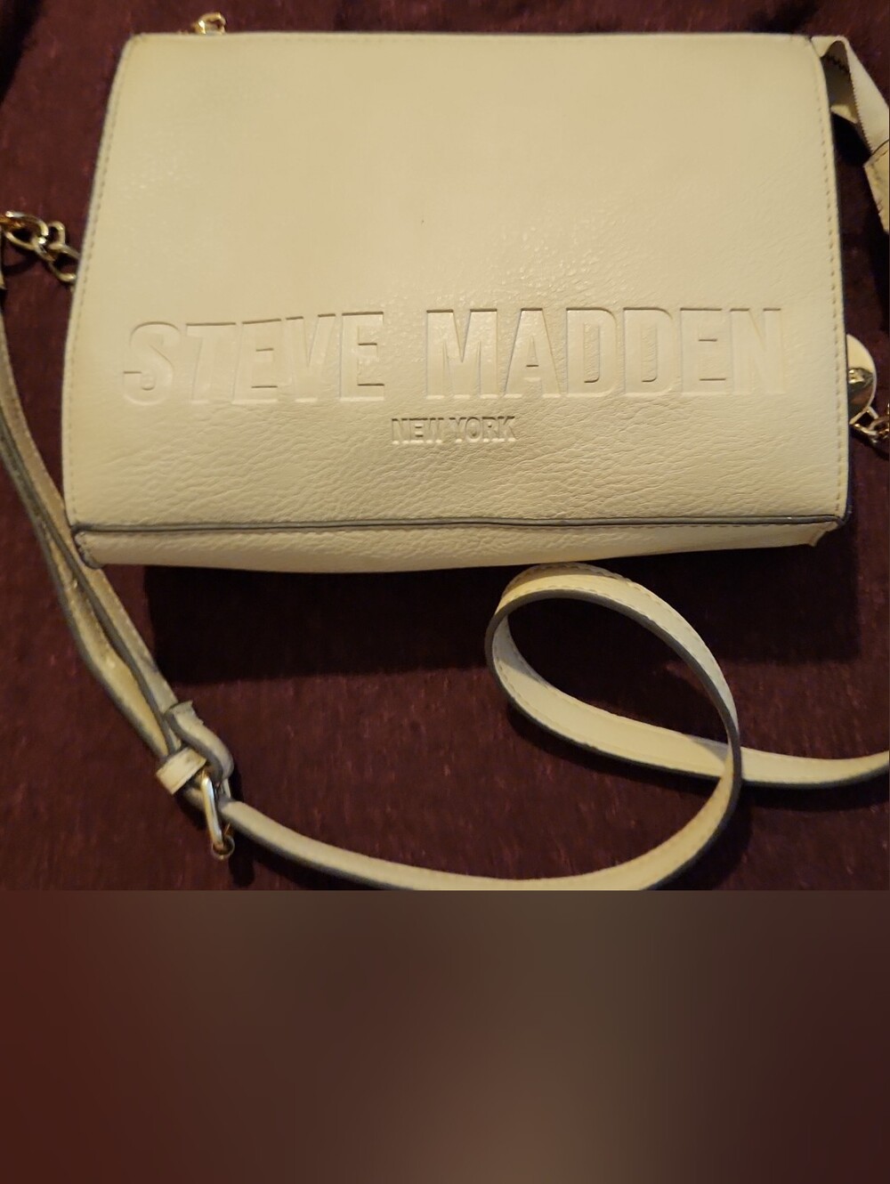 Steve Madden Cream Crossbody